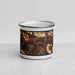 Front View Custom Lafayette California Map Enamel Mug in Ember
