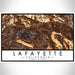 Lafayette California Map Print Landscape Orientation in Ember Style With Shaded Background