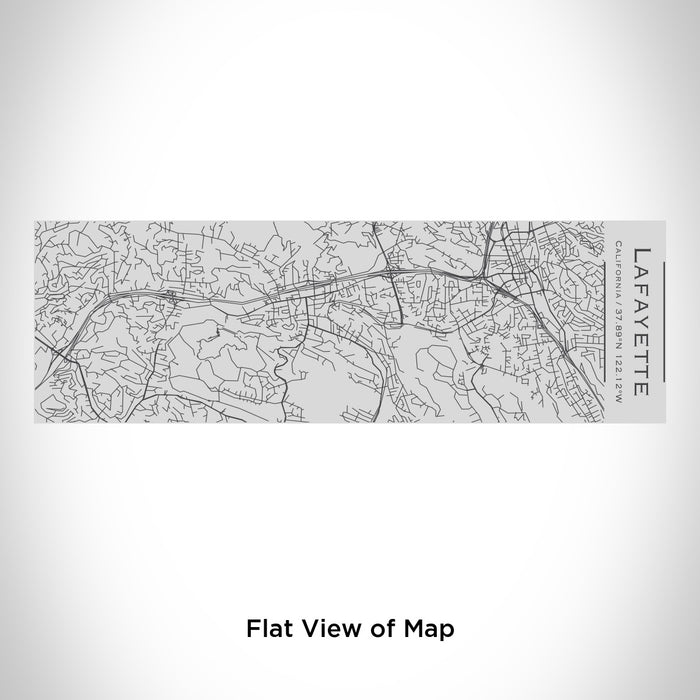 Rendered View of Lafayette California Map Engraving on 10oz Stainless Steel Insulated Cup with Sipping Lid