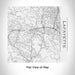 Rendered View of Lafayette California Map Engraving on 17oz Stainless Steel Insulated Tumbler in White