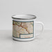 Right View Custom Lafayette California Map Enamel Mug in Woodblock