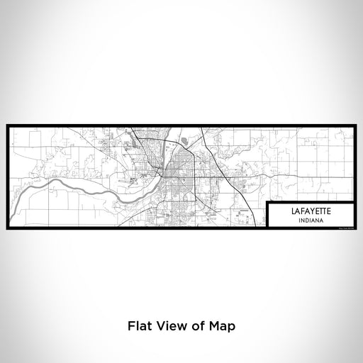 Flat View of Map Custom Lafayette Indiana Map Enamel Mug in Classic