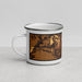 Left View Custom Lafayette Indiana Map Enamel Mug in Ember