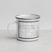 Left View Custom Lafayette Louisiana Map Enamel Mug in Classic