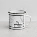 Right View Custom Lafayette Louisiana Map Enamel Mug in Classic
