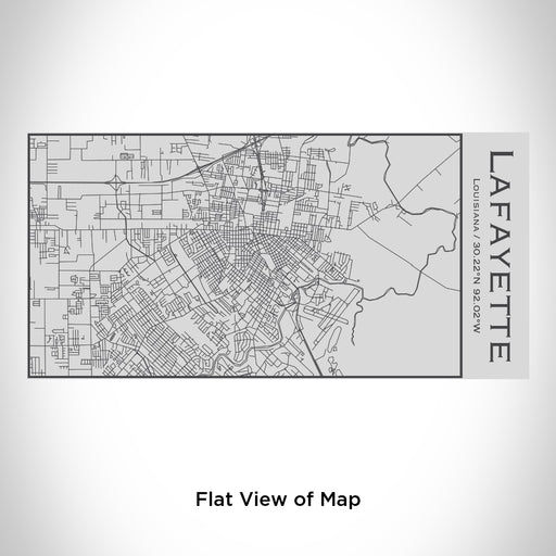 Rendered View of Lafayette Louisiana Map Engraving on 17oz Stainless Steel Insulated Cola Bottle