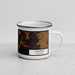 Right View Custom Lafayette Louisiana Map Enamel Mug in Ember