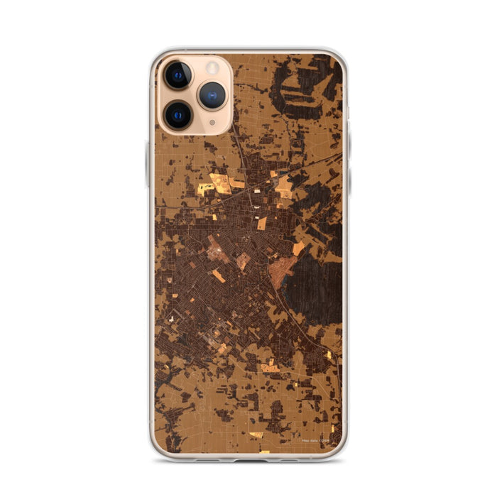 Custom Lafayette Louisiana Map Phone Case in Ember
