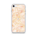 Custom Lafayette Louisiana Map iPhone SE Phone Case in Watercolor