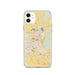 Custom Lafayette Louisiana Map Phone Case in Woodblock