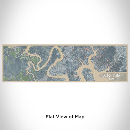 Flat View of Map Custom Lago Vista Texas Map Enamel Mug in Afternoon