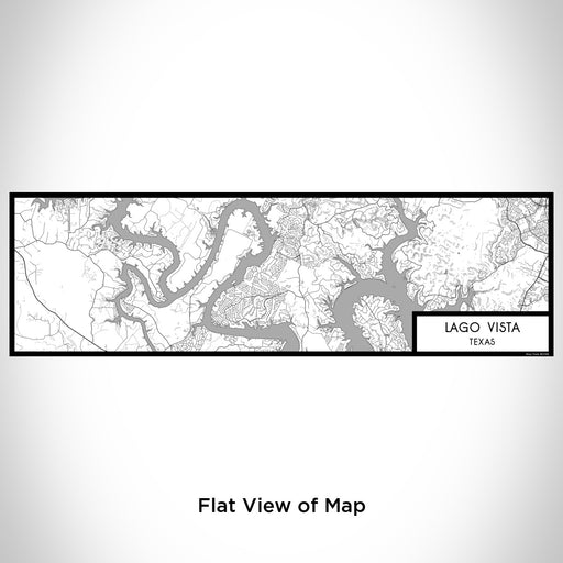 Flat View of Map Custom Lago Vista Texas Map Enamel Mug in Classic