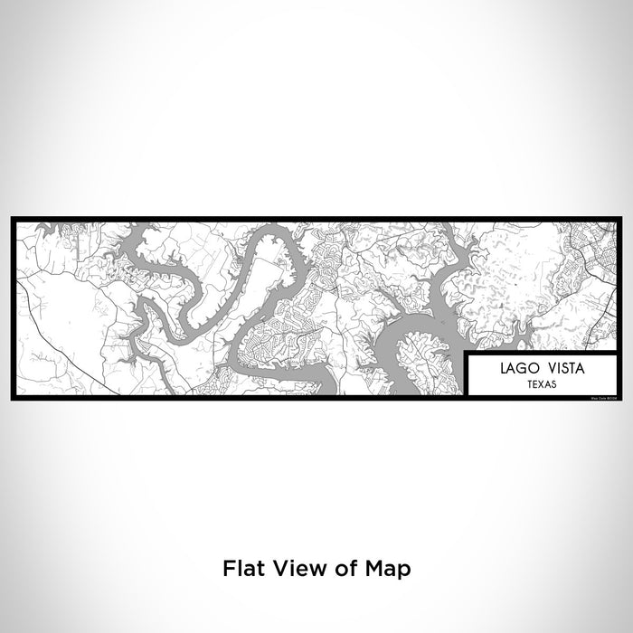 Flat View of Map Custom Lago Vista Texas Map Enamel Mug in Classic
