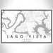 Lago Vista Texas Map Print Landscape Orientation in Classic Style With Shaded Background