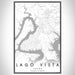 Lago Vista Texas Map Print Portrait Orientation in Classic Style With Shaded Background