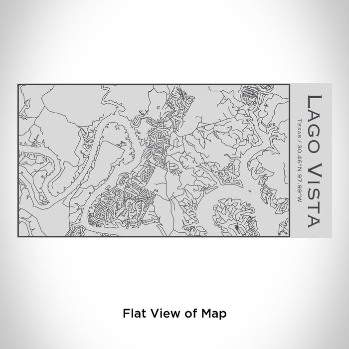 Rendered View of Lago Vista Texas Map Engraving on 17oz Stainless Steel Insulated Cola Bottle