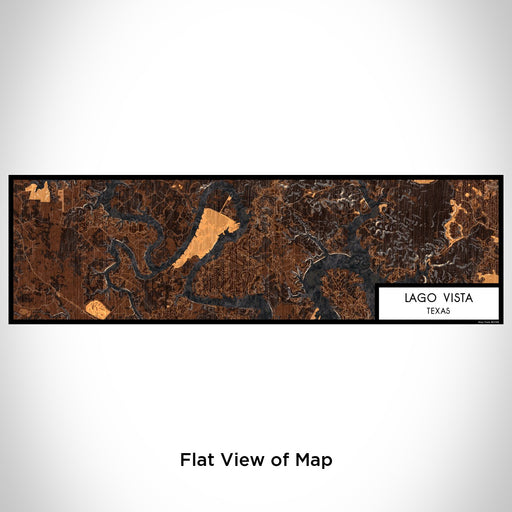 Flat View of Map Custom Lago Vista Texas Map Enamel Mug in Ember