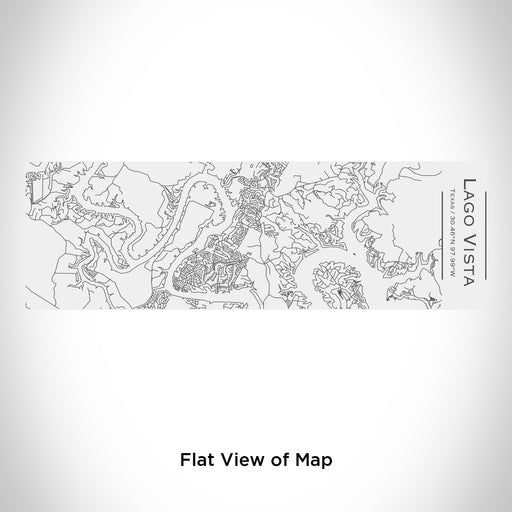 Rendered View of Lago Vista Texas Map Engraving on 10oz Stainless Steel Insulated Cup with Sliding Lid in White