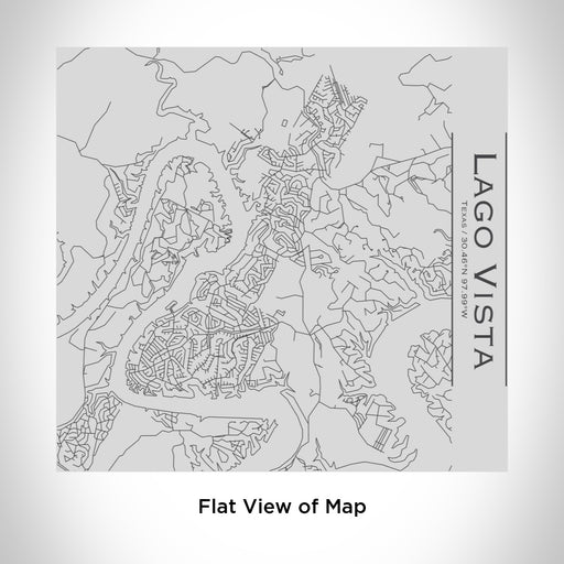 Rendered View of Lago Vista Texas Map Engraving on 17oz Stainless Steel Insulated Tumbler