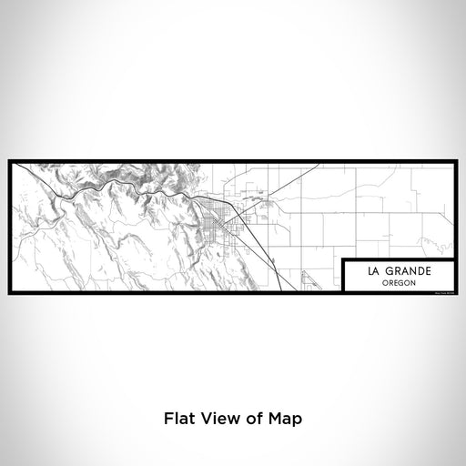 Flat View of Map Custom La Grande Oregon Map Enamel Mug in Classic