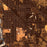 La Grande Oregon Map Print in Ember Style Zoomed In Close Up Showing Details