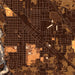 La Grande Oregon Map Print in Ember Style Zoomed In Close Up Showing Details