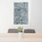 24x36 La Grange Illinois Map Print Portrait Orientation in Afternoon Style Behind 2 Chairs Table and Potted Plant