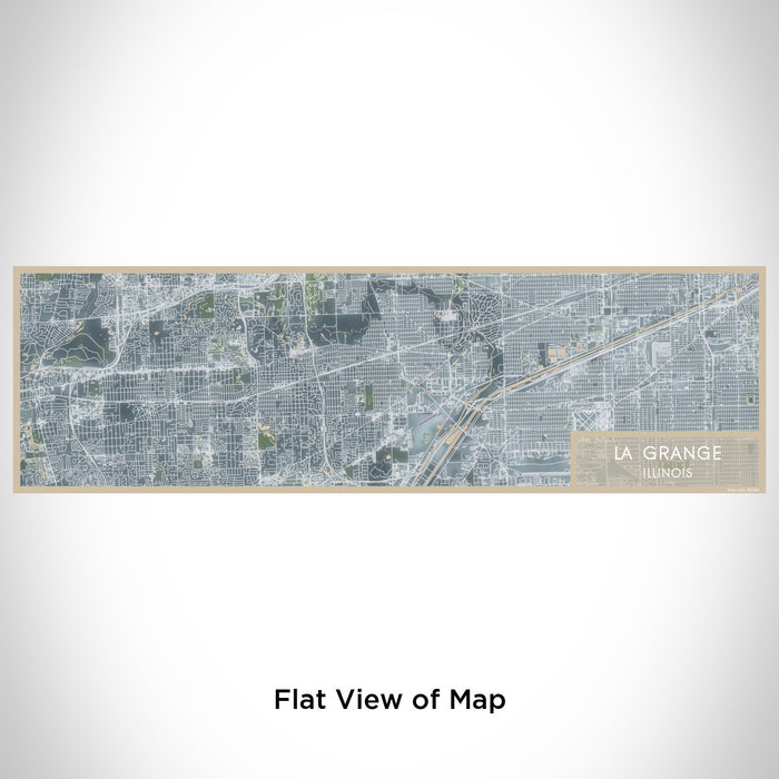 Flat View of Map Custom La Grange Illinois Map Enamel Mug in Afternoon