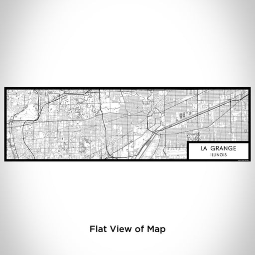 Flat View of Map Custom La Grange Illinois Map Enamel Mug in Classic