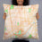 Person holding 22x22 Custom La Grange Illinois Map Throw Pillow in Watercolor
