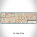 Flat View of Map Custom La Grange Illinois Map Enamel Mug in Woodblock
