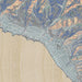Laguna Beach California Map Print in Afternoon Style Zoomed In Close Up Showing Details