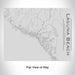Rendered View of Laguna Beach California Map Engraving on 20oz Stainless Steel Insulated Bottle with Bamboo Top