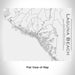 Rendered View of Laguna Beach California Map Engraving on 20oz Stainless Steel Insulated Bottle with Bamboo Top in White