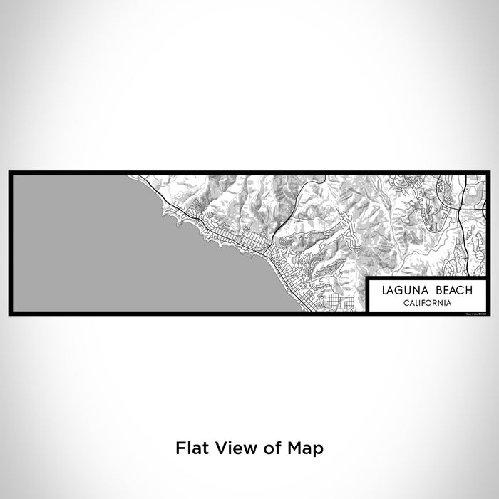 Flat View of Map Custom Laguna Beach California Map Enamel Mug in Classic
