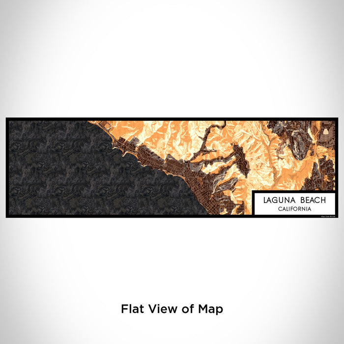 Flat View of Map Custom Laguna Beach California Map Enamel Mug in Ember