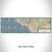 Flat View of Map Custom Laguna Beach California Map Enamel Mug in Woodblock