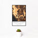 12x18 Laguna Niguel California Map Print Portrait Orientation in Ember Style With Small Cactus Plant in White Planter