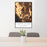 24x36 Laguna Niguel California Map Print Portrait Orientation in Ember Style Behind 2 Chairs Table and Potted Plant