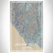 Laguna Niguel California Map Print Portrait Orientation in Afternoon Style With Shaded Background