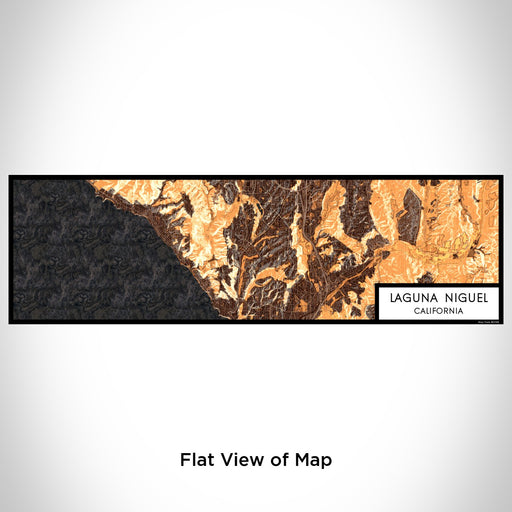 Flat View of Map Custom Laguna Niguel California Map Enamel Mug in Ember