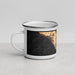 Left View Custom Laguna Niguel California Map Enamel Mug in Ember