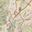 Laguna Niguel California Map Print in Woodblock Style Zoomed In Close Up Showing Details