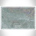 La Habra California Map Print Landscape Orientation in Afternoon Style With Shaded Background