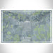 La Junta Colorado Map Print Landscape Orientation in Afternoon Style With Shaded Background