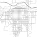 La Junta Colorado Map Print in Classic Style Zoomed In Close Up Showing Details