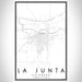 La Junta Colorado Map Print Portrait Orientation in Classic Style With Shaded Background