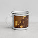 Left View Custom La Junta Colorado Map Enamel Mug in Ember