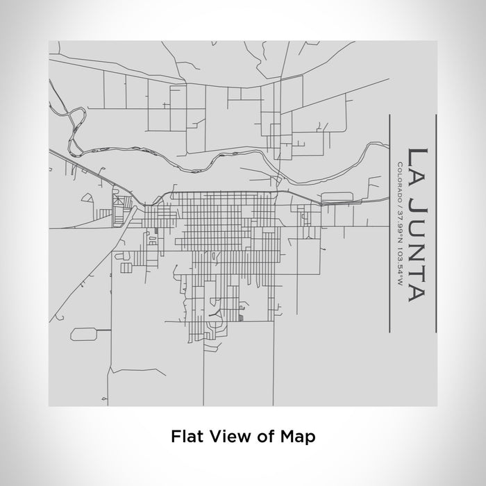 Rendered View of La Junta Colorado Map Engraving on 17oz Stainless Steel Insulated Tumbler