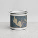 Front View Custom Lake Almanor California Map Enamel Mug in Afternoon
